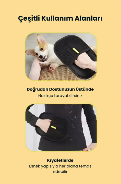 KEDİ KÖPEK TÜY ALICI ÇİFT TARAFLI ELDİVEN